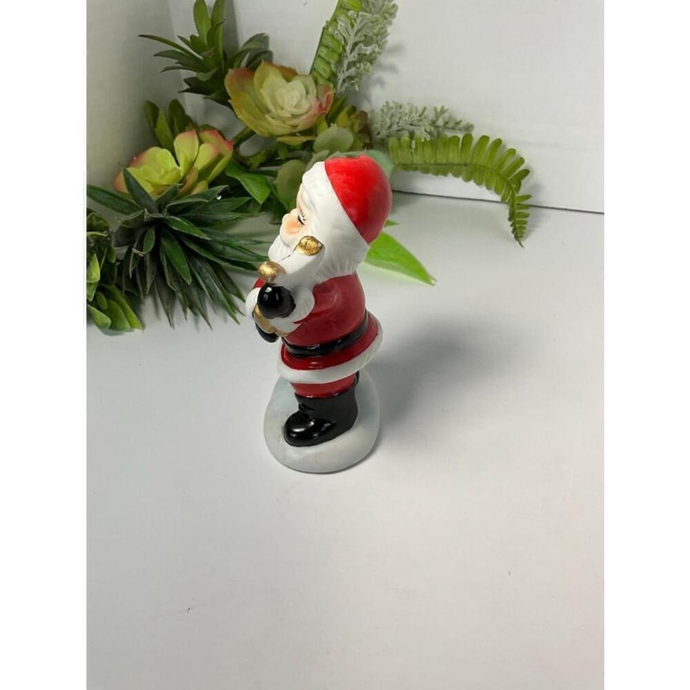 Porcelain Santa with Harp - Picture 2 of 6